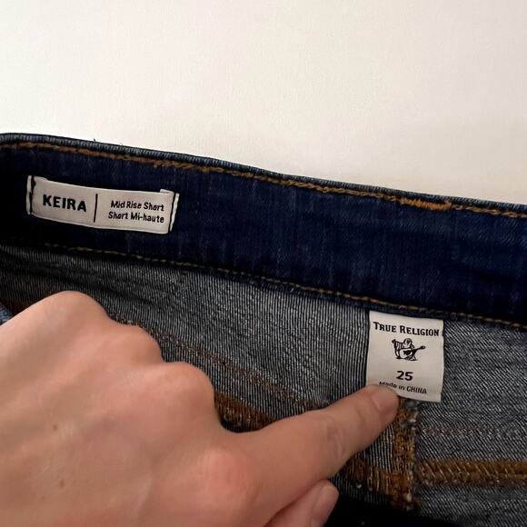 Lucky Brand Keira Fray Hem Denim Shorts LAST CALL - Picture 4 of 5